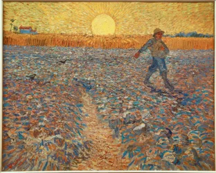 Sämann bei untergehender Sonne